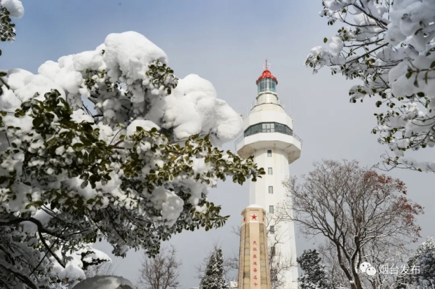 Heavy snow blankets Yantai