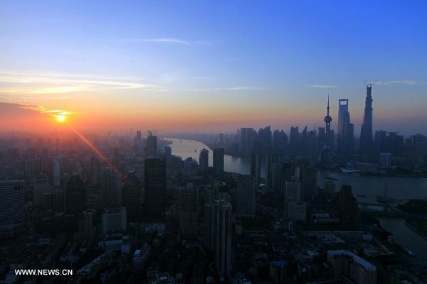 Scenery of downtown Shanghai