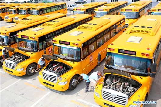 School buses safety checked in Tai'an