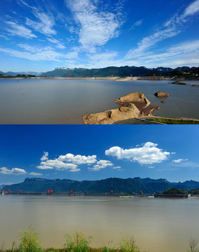 The Three Gorges Dam started on Sept 10 to reduce water discharge with a full-capacity storage test and the water level reached 165 meters on Sept 14. Three Gorges Dam to reach full-capacity storage
