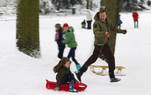 Snowy Christmas ahead for Europeans