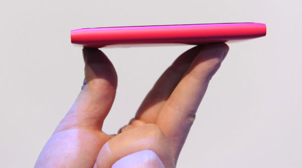 The new Nokia smart phone Lumia 800 is displayed at Nokia world, London, Oct 26, 2011. Nokia proclaims new dawn with Windows phones