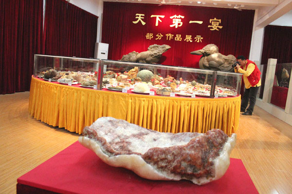 Rare stone banquet in E China