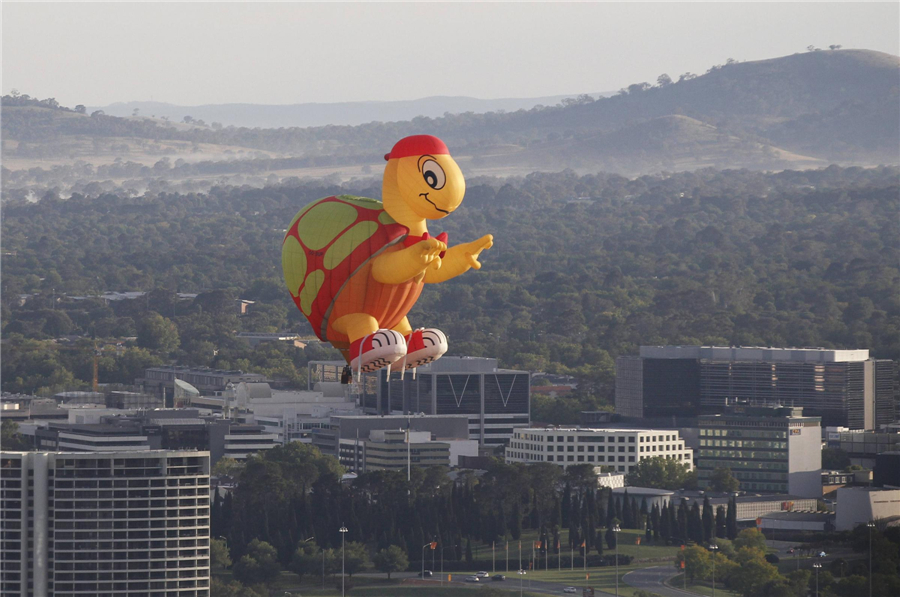 Balloon festival held in Canberra, Australia Balloon festival held in Canberra, Australia