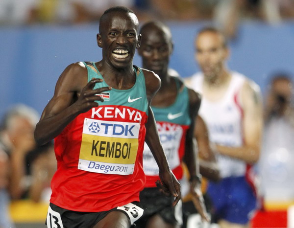 Kemboi snatches gold in men's 3000m steeplechase Kemboi snatches gold in men's 3000m steeplechase