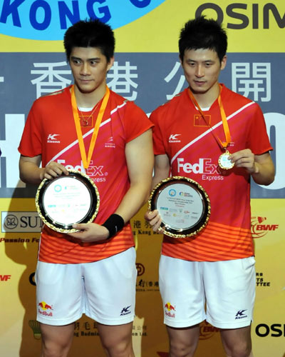 The badminton powerhouse China made a clean sweep of the gold medals at the Hong Kong Open on Sunday as Wang Xin became the first female player to win three consecutive singles titles in the World Badminton Federation Super Series. Lin Dan crowned as China makes sweep at HK Open