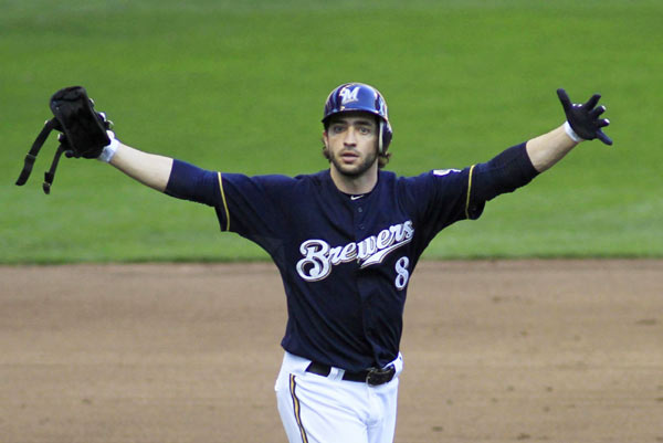 National League MVP Ryan Braun has tested positive for a banned substance and is appealing to avoid a 50-game suspension, according to people familiar with the case. MVP may miss 50 games after drug test