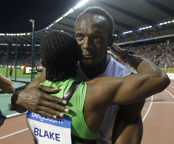 Triple Olympic champion Usain Bolt was quick to remind those who think his Jamaican Yohan Blake will be the favourite for next year's London Games 100 meters that he was still the man to beat. Bolt ready to prove 2012 naysayers wrong