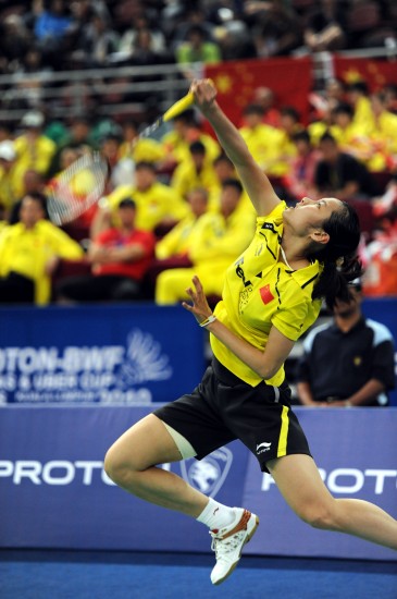 尤伯杯：中國(guó)3:0完勝印尼 將與韓國(guó)爭(zhēng)冠