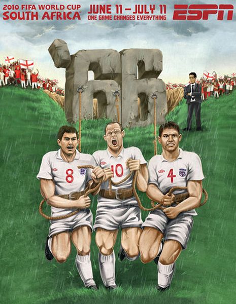 世界杯32強(qiáng)手繪海報(bào)