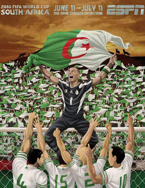 世界杯32強(qiáng)手繪海報(bào)