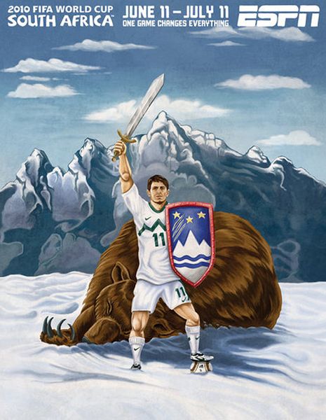 世界杯32強(qiáng)手繪海報(bào)