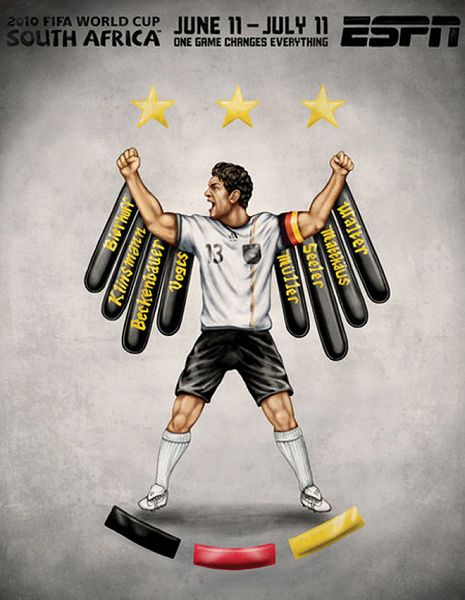 世界杯32強(qiáng)手繪海報