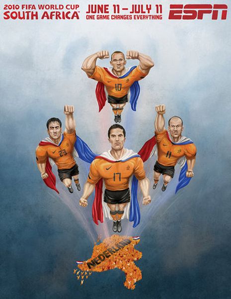 世界杯32強(qiáng)手繪海報(bào)