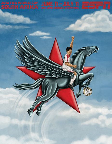 世界杯32強(qiáng)手繪海報(bào)