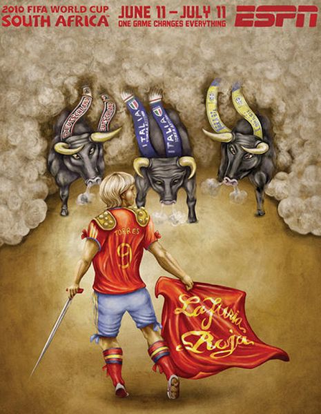 世界杯32強手繪海報