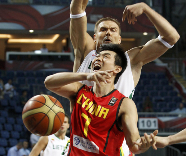 男籃世錦賽：中國隊(duì)67:78不敵立陶宛無緣八強(qiáng)