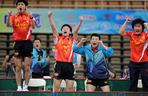 乒超：朱世爀驚艷逆轉(zhuǎn) 魯能成就首個(gè)“雙冠王”