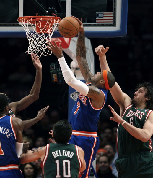 甜瓜首秀27+10紐約屠鹿 勒夫平紀(jì)錄森林狼負(fù)灰熊