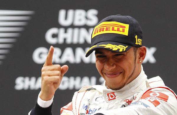 F1大獎賽中國站：漢密爾頓奪冠