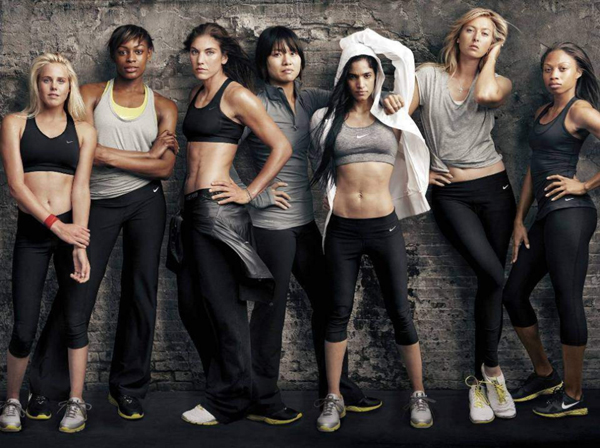 李娜攜手莎拉波娃拍運動大片