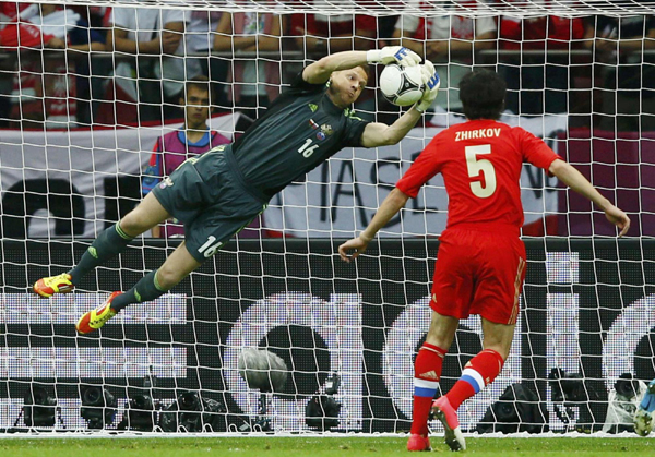 歐洲杯：扎戈耶夫2場3球 俄羅斯1:1戰(zhàn)平波蘭