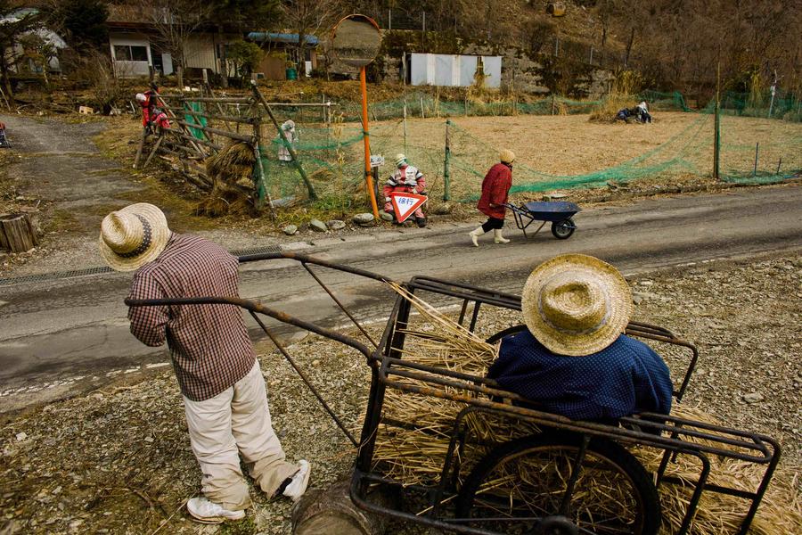 Time stands still in Japan's village of scarecrows