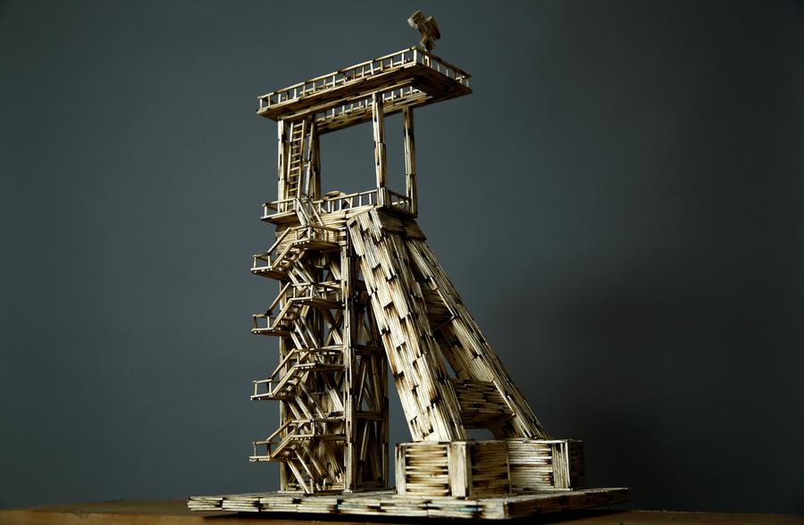 A flaming passion: Ex-miner creates everyday replicas with matches
