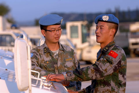 維和戰(zhàn)場上的“龍兄虎弟”